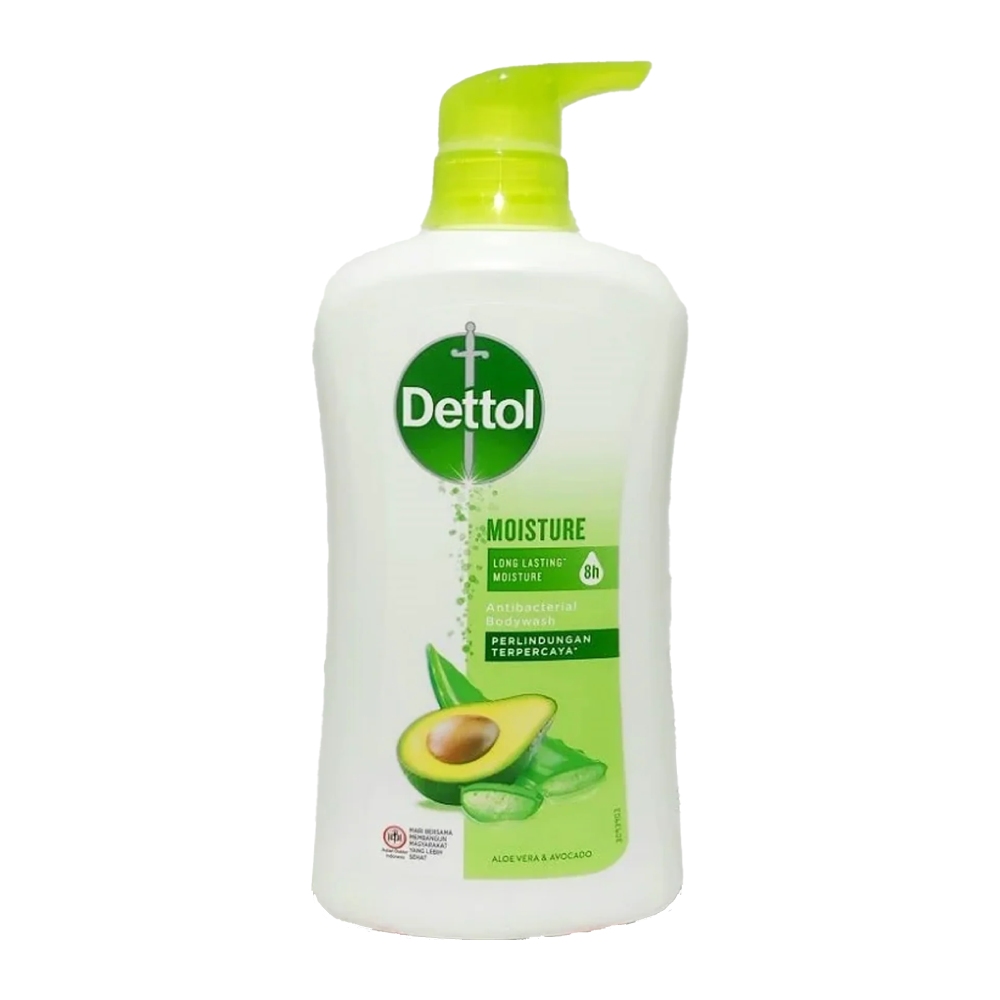 شامپو بدن دتول Dettol مدل Moisture حاوی عصاره آووکادو و آلوورا وزن 625 گرم