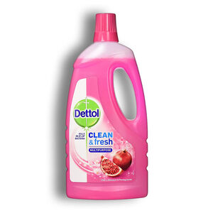 مایع همه کاره Dettol آنتی باکتریال سری Clean and Fresh رایحه شکوفه گیلاس و انار حجم 1 لیتر