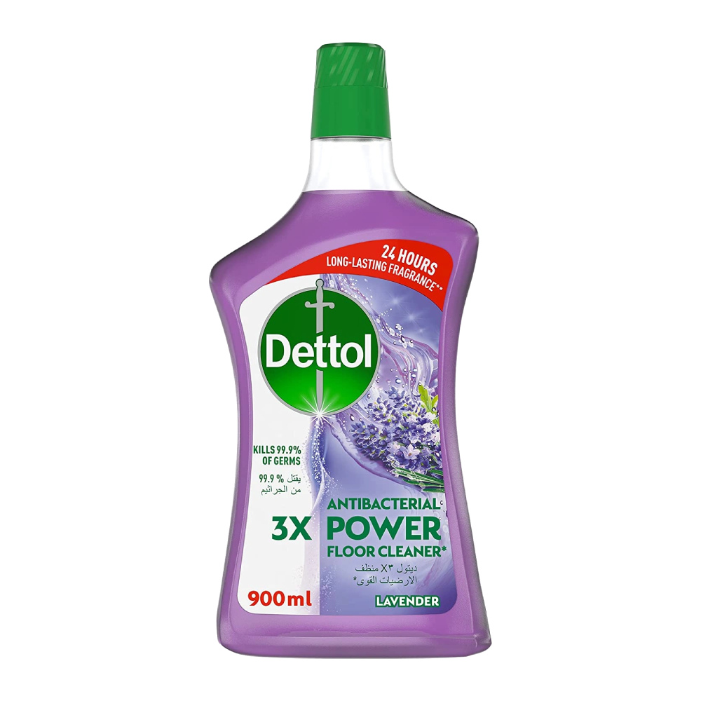 محلول شستشوی کف دتول Dettol مدل Power Floor Cleaner رایحه اسطوخدوس حجم 900 میل