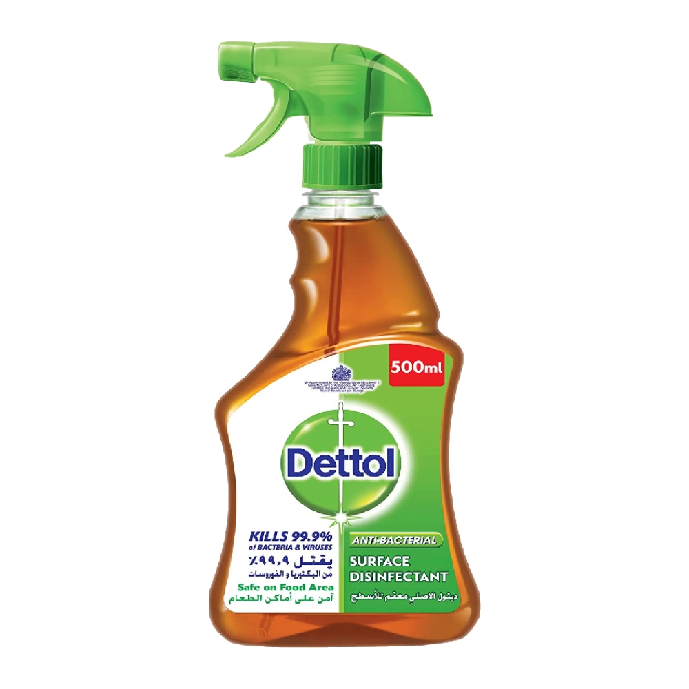 اسپری ضد عفونی کننده سطوح دتول Dettol مدل Pine آنتی باکتریال حجم 500 میل