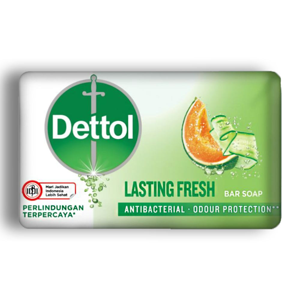 صابون Dettol آنتی باکتریال سری Odour Protection مدل Lasting Fresh وزن 100 گرم