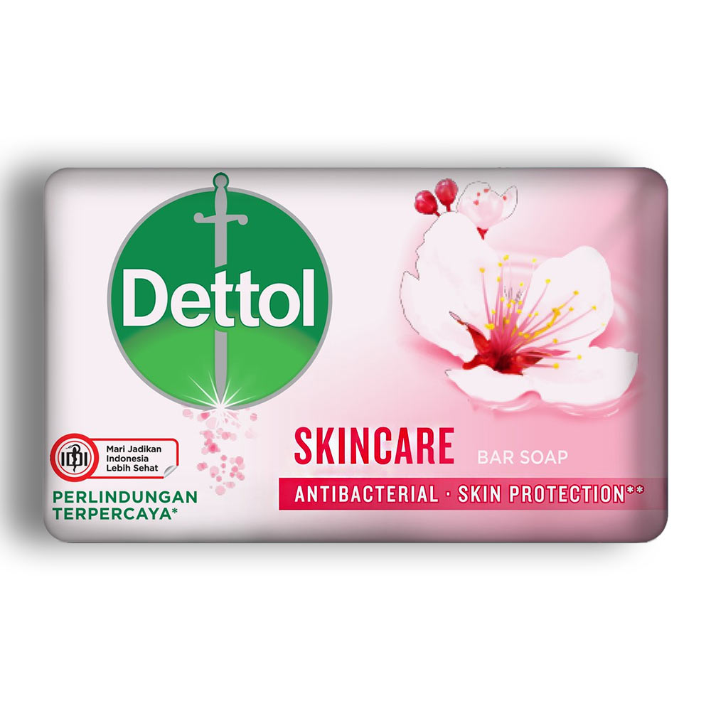 صابون Dettol آنتی باکتریال سری Skin Protection مدل Skincare وزن 65 گرم
