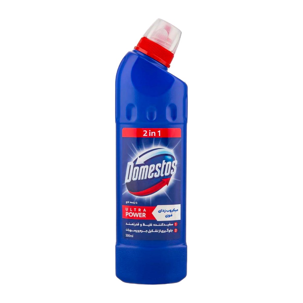 مایع سفید کننده غلیظ دامستوس Domestos مدل Ultra Power رایحه کاج حجم 500 میل