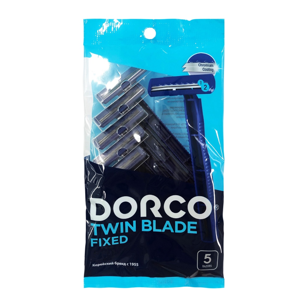 خودتراش دورکو Dorco مدل Twin Blade Fixed مناسب آقایان بسته 5 عددی