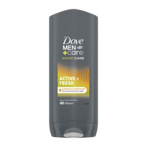 شامپو سر، بدن و صورت داو Dove سری  Men+Care مدل Active+Fresh حجم 400 میل