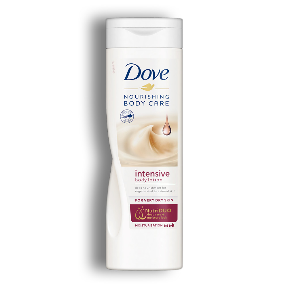 لوسیون بدن Dove سری Nourishing Body Care مدل Intensive مناسب پوست خیلی خشک حجم 250 میل