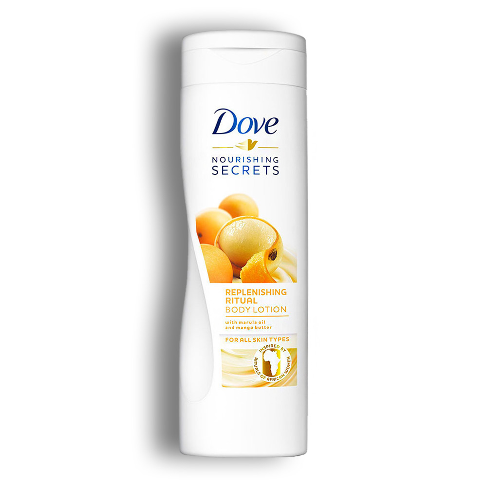 لوسیون بدن Dove سری Nourishing Secrets مدل Replenishing Ritual مناسب تمام پوست ها حجم 250 میل