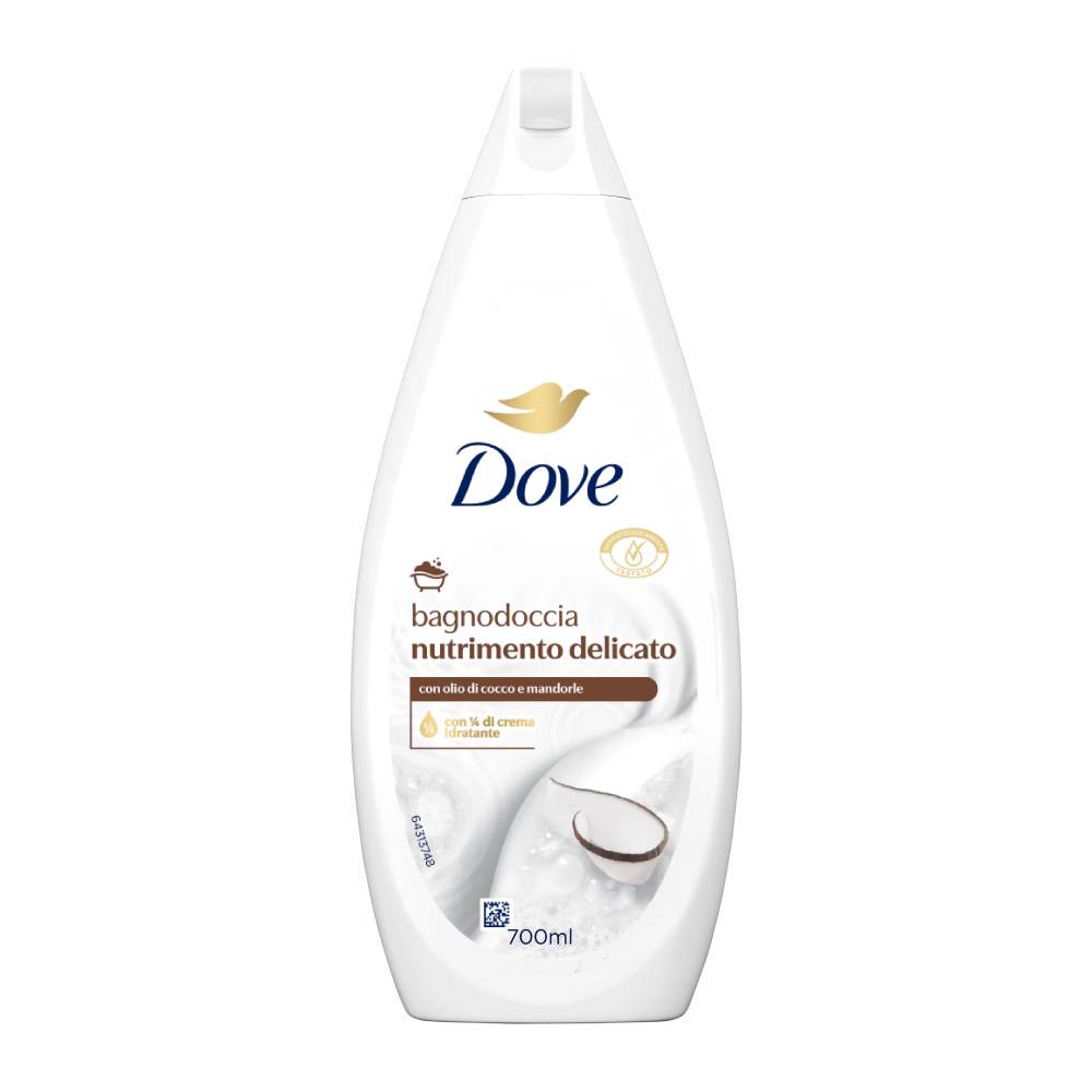 شامپو بدن داو Dove مدل Bagnodoccia Nutrimento Delicato حاوی روغن زیتون حجم 700 میل