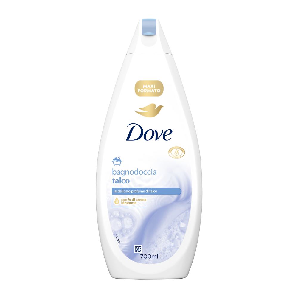 شامپو بدن داو Dove مدل Bagnodoccia Talco حاوی پودر تالک حجم 700 میل