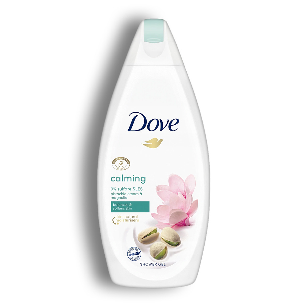 شامپو بدن Dove مدل Calming حاوی عصاره پسته و ماگنولیا حجم 500 میل