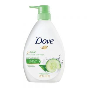 شامپو بدن داو Dove مدل Fresh Touch حاوی عصاره خیار و چای سبز حجم 550 میل