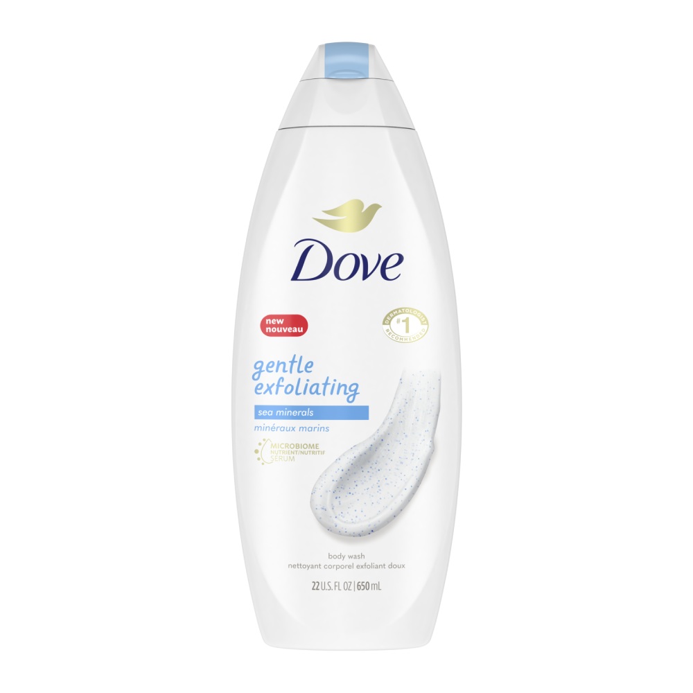 شامپو بدن داو Dove مدل Gentle Exfoliating لایه بردار ملایم پوست حجم 650 میل