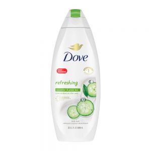 شامپو بدن داو Dove مدل Cucumber And Green Tea حاوی عصاره خیار و چای سبز حجم 650 میل