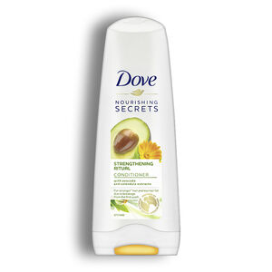 نرم کننده موی سر Dove سری Nourishing Secrets مدل Strengthening Ritual حاوی عصاره آووکادو و گل همیشه بهار حجم 200 میل