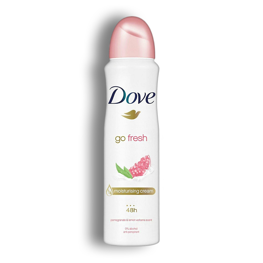 اسپری ضد تعریق زنانه Dove سری Go Fresh رایحه انار و لیمو ترش حجم 250 میل