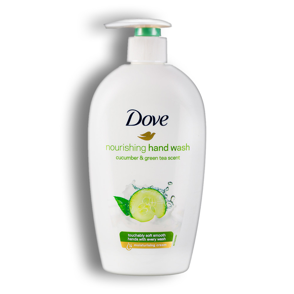 مایع دستشویی Dove سری Nourishing رایحه خیار و چای سبز حجم 500 میل