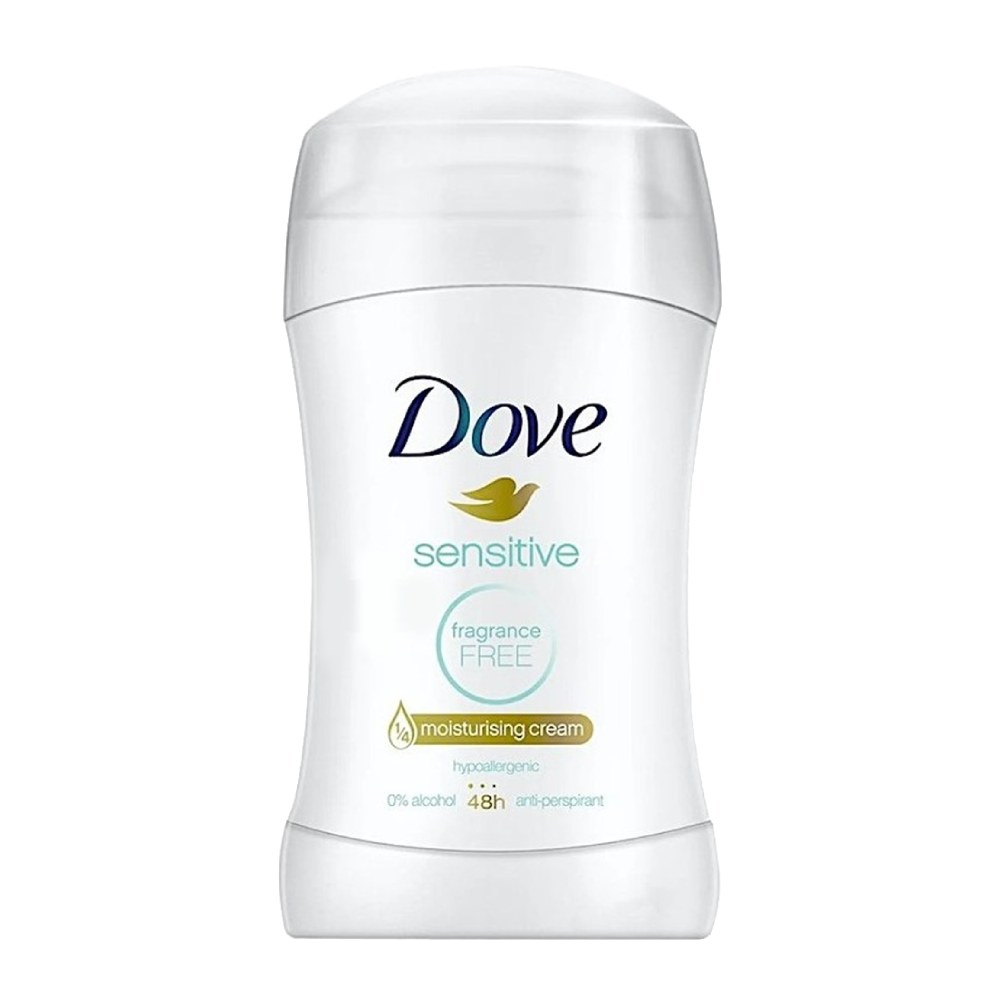 استیک ضد تعریق زنانه داو Dove مدل Sensitive مناسب پوست حساس وزن 40 گرم