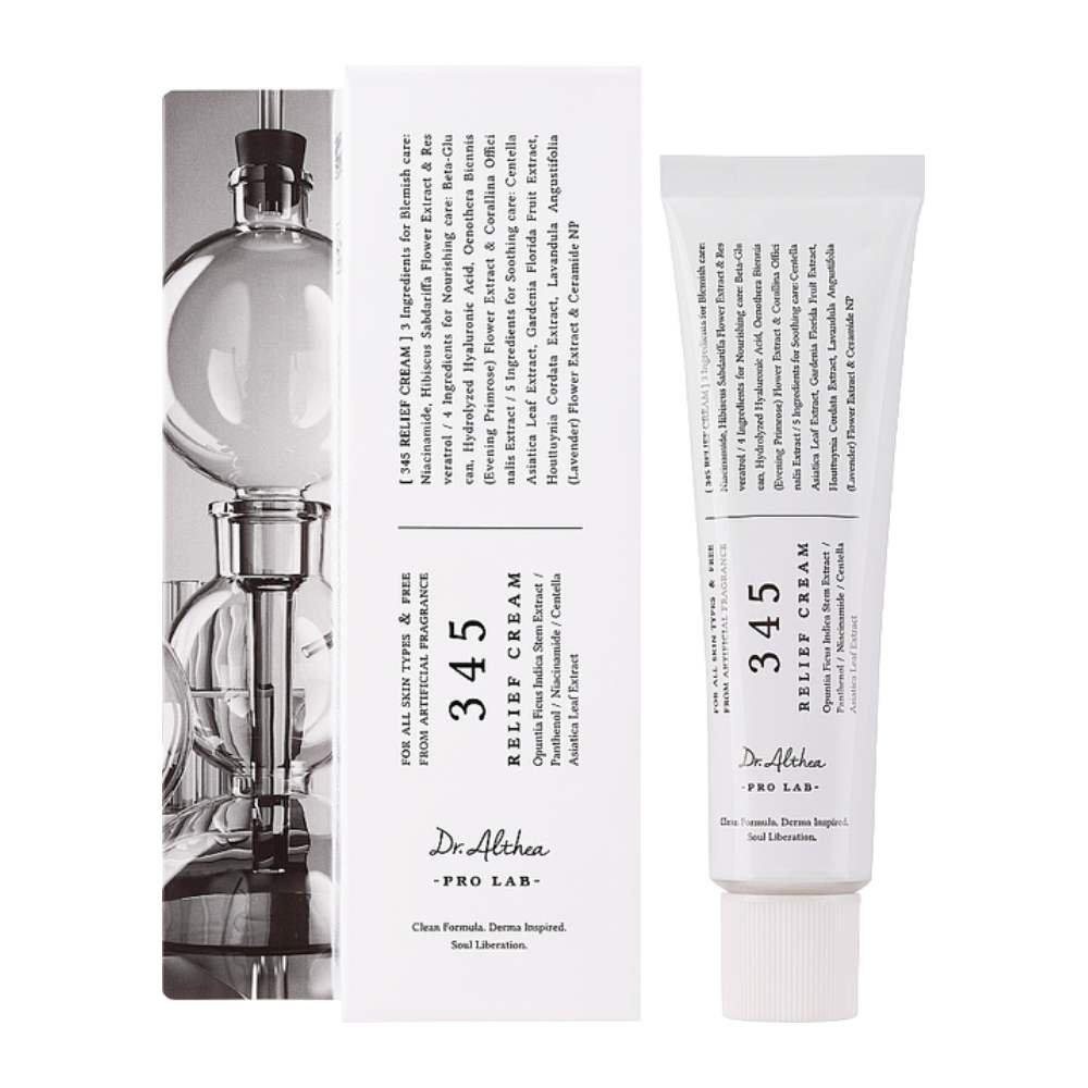 کرم ترمیم کننده پوست دکتر آلتیا Dr. Althea مدل 345 Relief مرطوب کننده حجم 50 میل