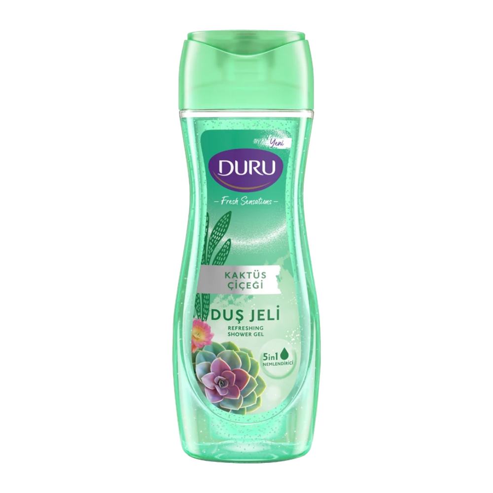 شامپو بدن دورو Duru سری Fresh Sensations مدل Kaktus Cicegi رایحه گل کاکتوس حجم 450 میل