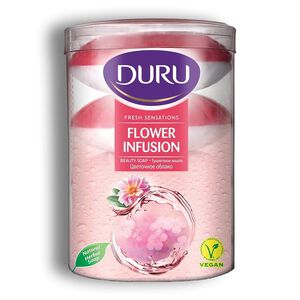 صابون زیبایی Duru مدل Fresh Sensations رایحه گلهای بهاری وزن 4x110 گرم