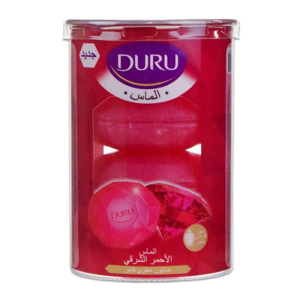 صابون حمام دورو Duru سری Jewels مدل Red الماس قرمز بسته 4 عددی وزن 400 گرم