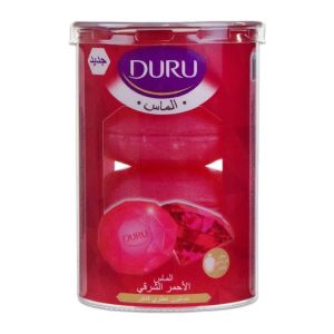 صابون حمام دورو Duru سری Jewels مدل Red الماس قرمز بسته 4 عددی وزن 400 گرم