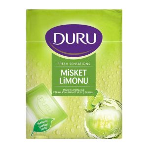 صابون حمام دورو Duru مدل Misket Limonu رایحه لیمو بسته 4 عددی وزن 600 گرم