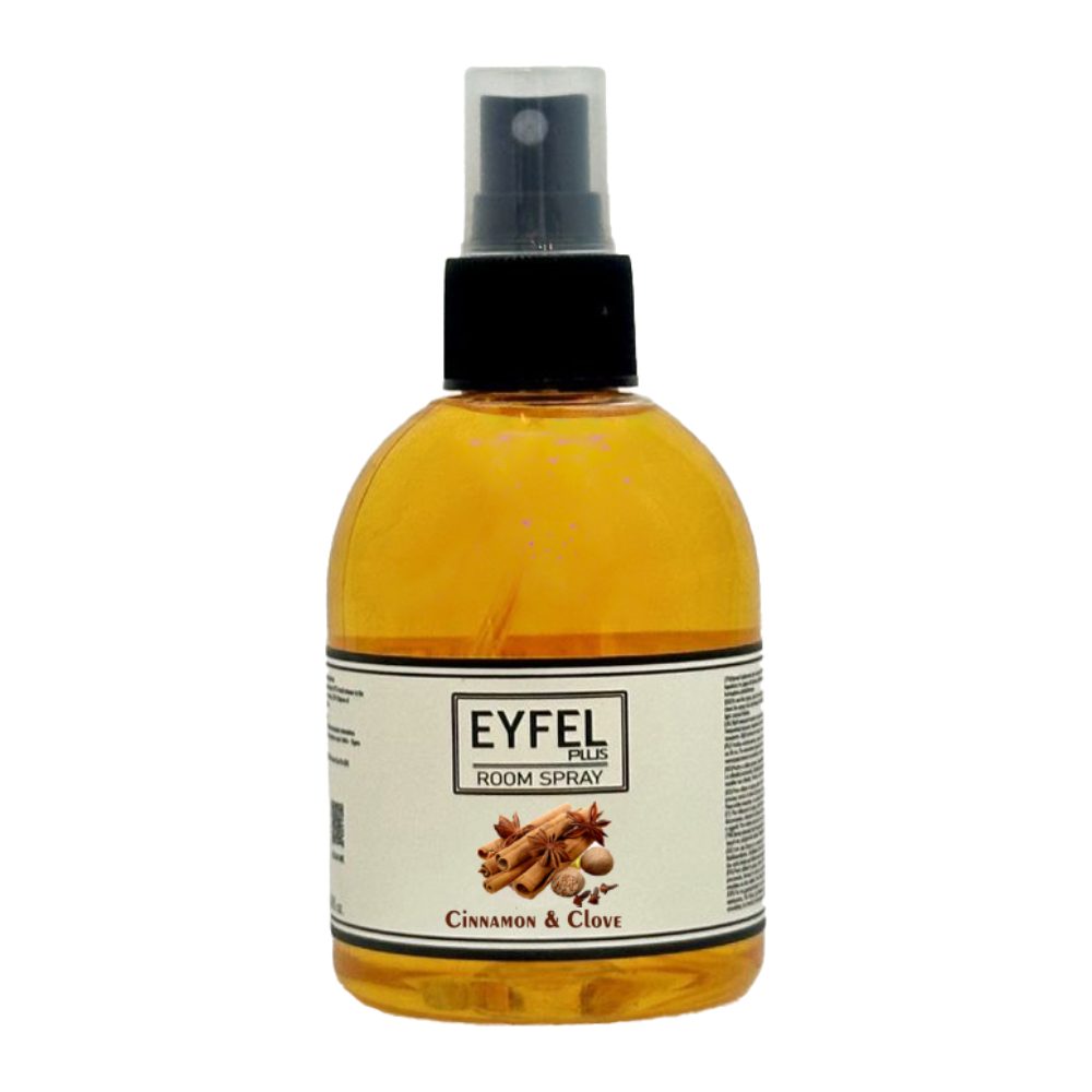 اسپری خوشبو کننده هوا Eyfel Plus مدل Ciannamon And Clove رایحه دارچین و میخک حجم 200 میل