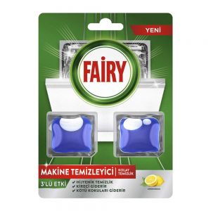 قرص جرمگیر ماشین ظرفشویی Fairy مدل Easy Cleaning رایحه لیمو بسته 2 عددی