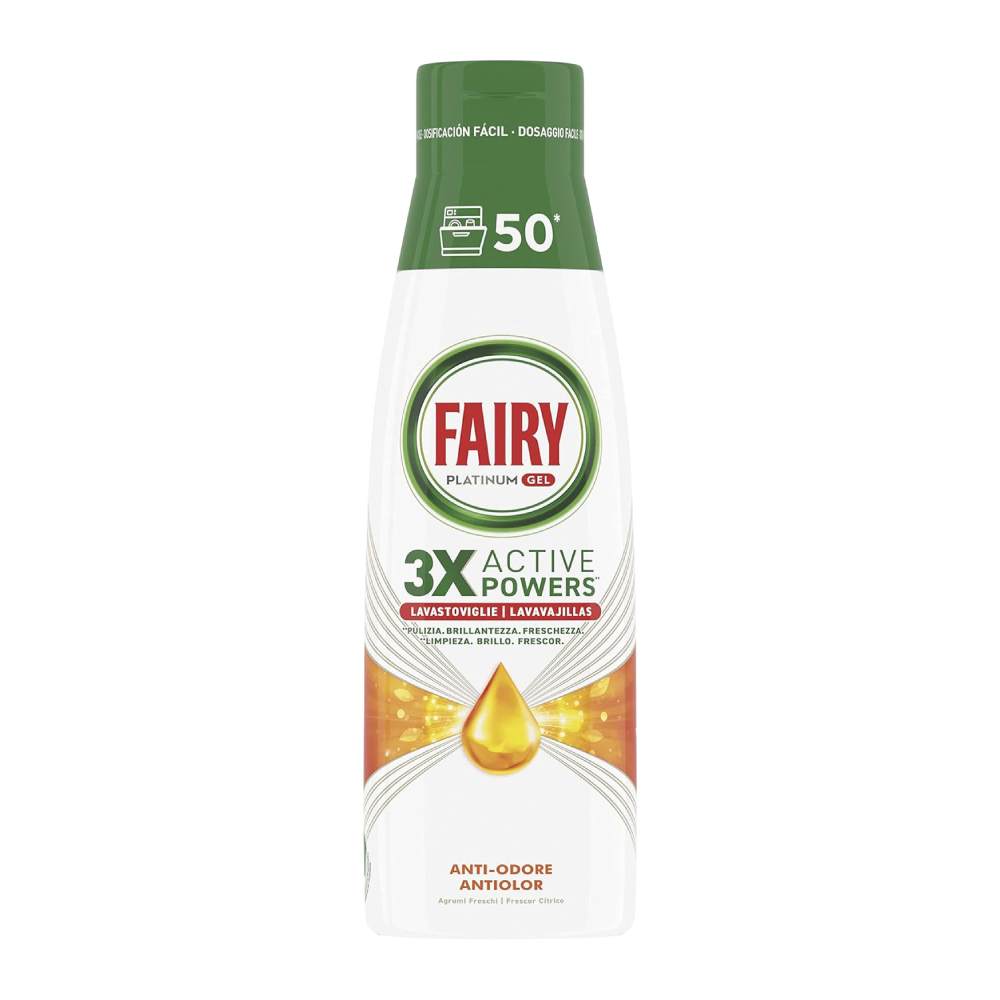 ژل ماشین ظرفشویی Fairy مدل Platinum رایحه مرکبات حجم 1000 میل
