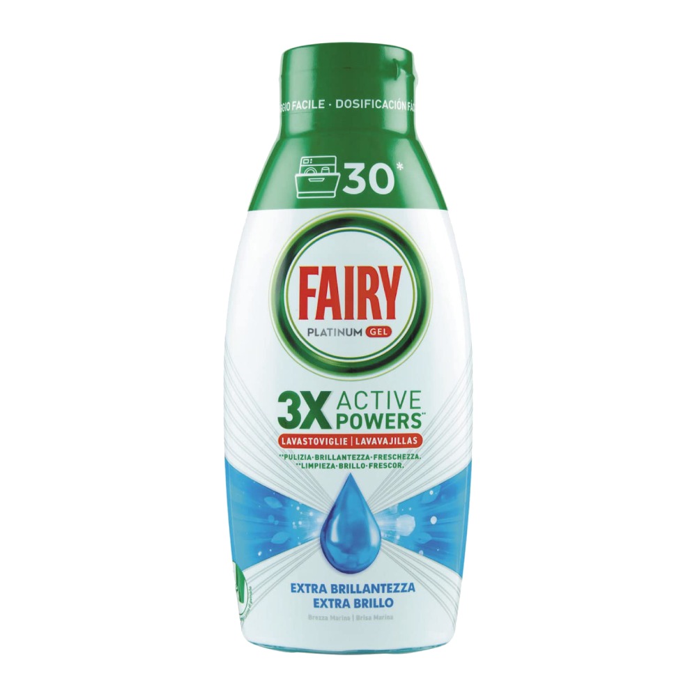 ژل ماشین ظرفشویی Fairy مدل Platinum رایحه اقیانوس حجم 600 میل
