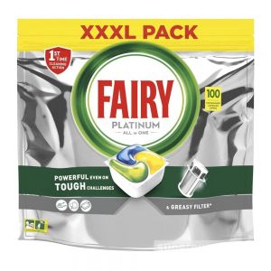 قرص ماشین ظرفشویی Fairy سری Platinum مدل  Xxxl Pack بسته 100 عددی