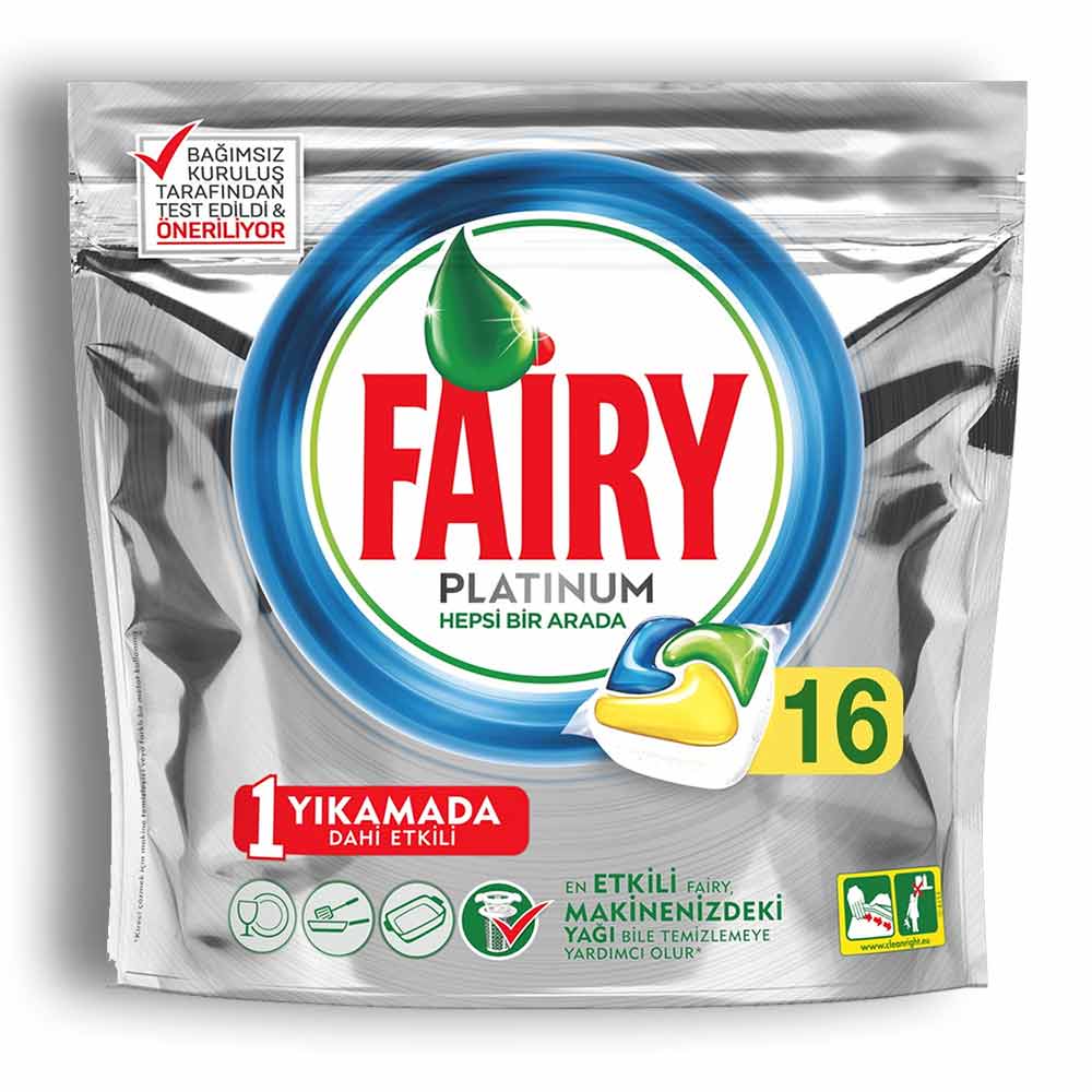 قرص ماشین ظرفشویی Fairy سری Platinum تعداد 16 عدد