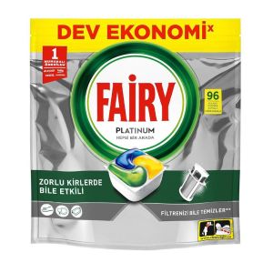 قرص ماشین ظرفشویی Fairy مدل Platinum Hepsi Bir Arada بسته 96 عددی