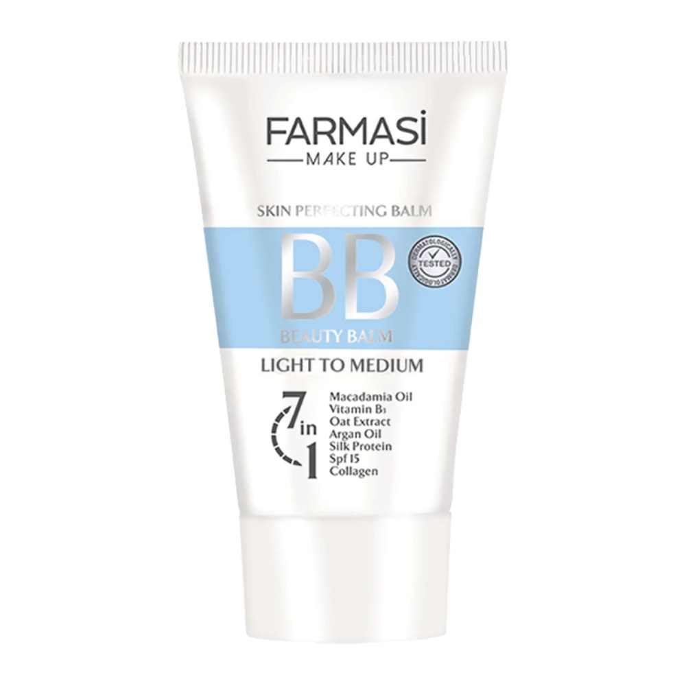 کرم BB فارماسی Farmasi مدل Light To Medium 02 مناسب انواع پوست حجم 50 میل