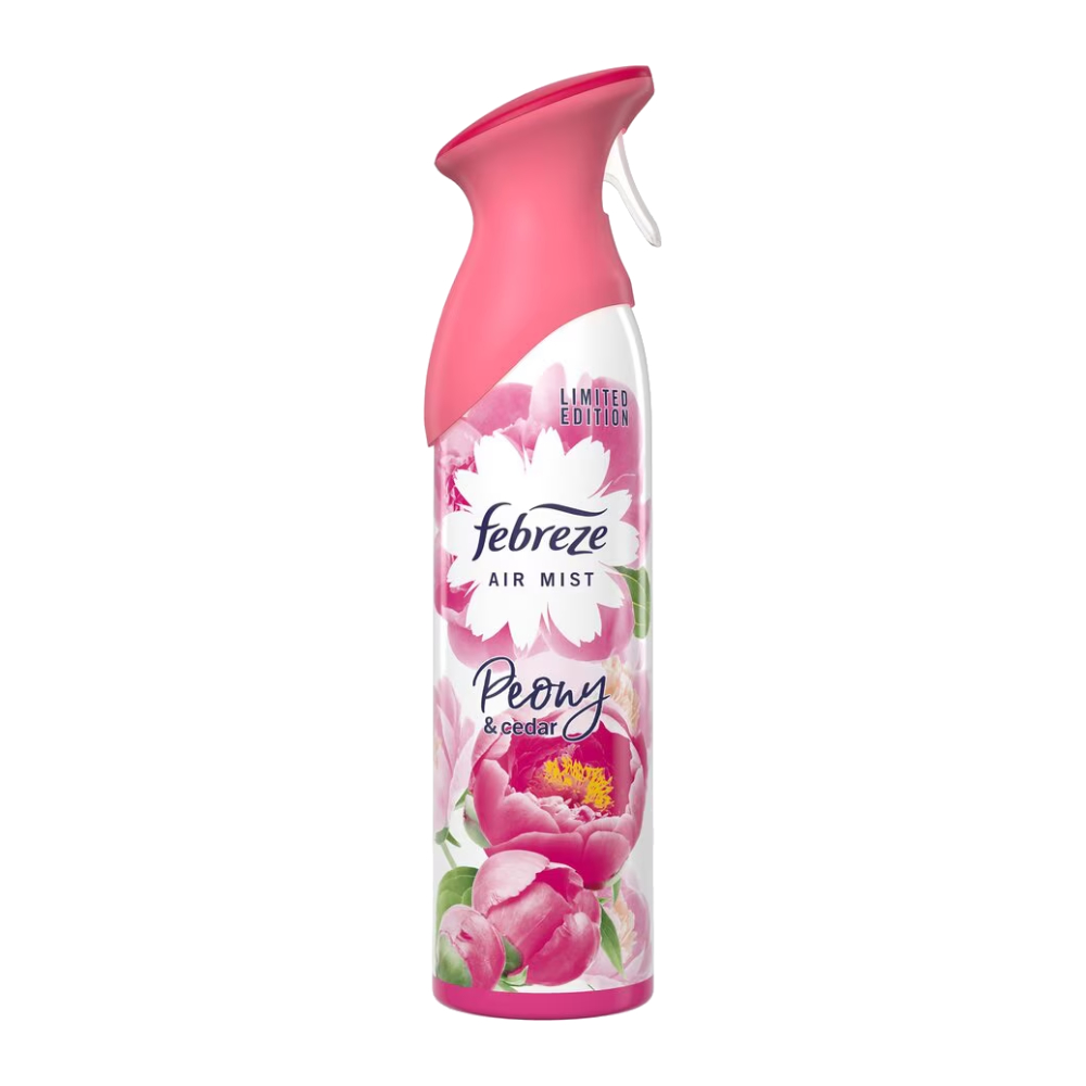 خوشبو کننده هوا Febreze سری Air Mist مدل Peony And Cedar رایحه گل صد تومانی و سدر حجم 300 میل