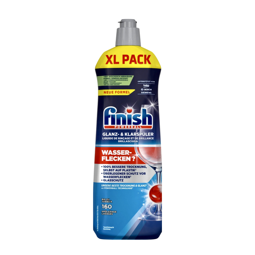 مایع جلا دهنده ظروف Finish سری XL Pack مدل Rinse Aid حجم 800 میل