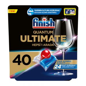 قرص ماشین ظرفشویی Finish سری Powerball مدل Quantum Ultimate تعداد 40 عدد