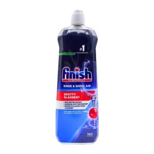 مایع جلا دهنده ظروف فینیش Finish مدل Rinse And Shine Aid محافظت کننده از ظروف حجم 800 میل