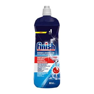مایع جلا دهنده ظروف فینیش Finish مدل Rinse And Shine Aid مناسب استفاده تا 160 بار شستشو حجم 800 میل