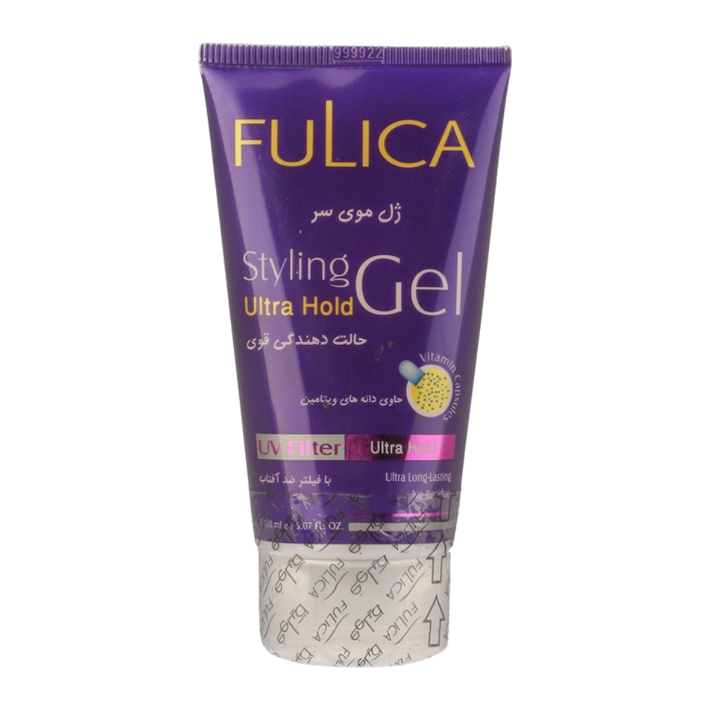 ژل موی سر فولیکا Fulica مدل Ultra Hold حاوی دانه های ویتامین حجم 150 میل