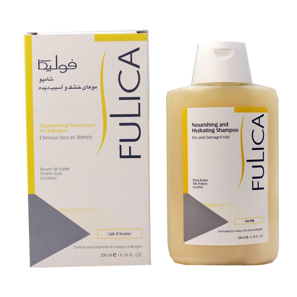 شامپو موی سر فولیکا Fulica مدل Nourishing And Hydrating موهای خشک و آسیب دیده حجم 200 میل