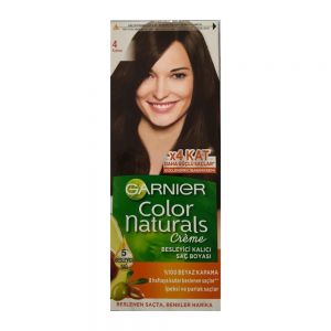 کیت رنگ مو گارنیه Garnier شماره 4.0 پایه رنگ قهوه ای طبیعی و درخشان