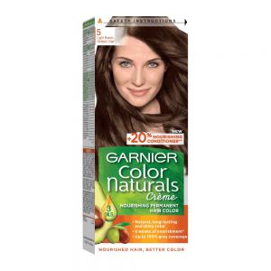 کیت رنگ مو گارنیه Garnier شماره 5.0 پایه رنگ قهوه ای متوسط تا روشن