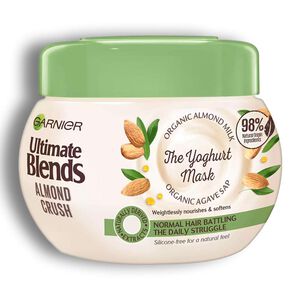 ماسک مو Garnier سری Ultimate Blends Almund Crush مدل Yoghurt Mask حجم 300 میل