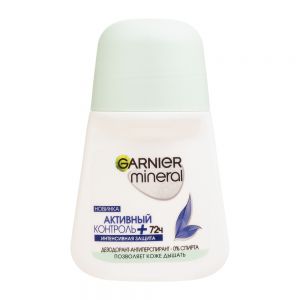 رول ضد تعریق زنانه گارنیه Garnier سری Mineral مدل  Active Control Plus 96 Hours حجم 50 میل