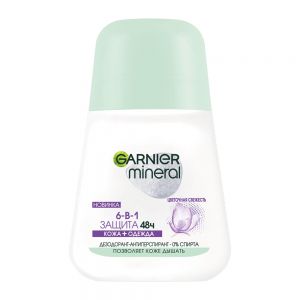 رول ضد تعریق زنانه گارنیه Garnier سری Mineral مدل Spring Freshness حجم 50 میل