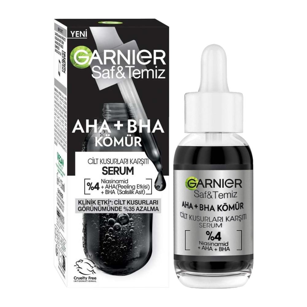 سرم ضد جوش و ضد لک گارنیه Garnier مدل AHA + BHA Komur حجم 30 میل