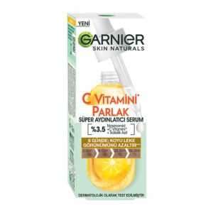 سرم روشن کننده پوست گارنیه Garnier مدل C Vitamini Parlak حاوی ویتامین C حجم 30 میل
