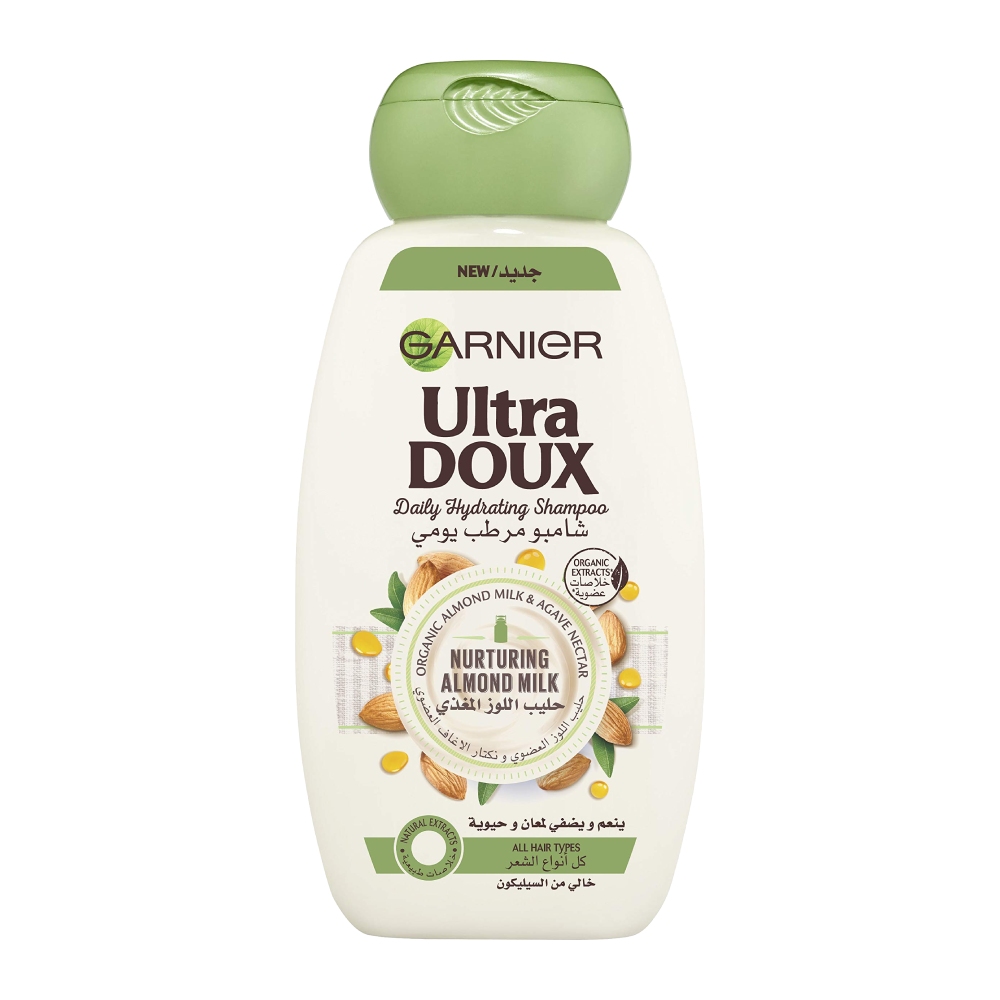 شامپو آبرسان گارنیه Garnier سری Ultra Doux مدل Almond Milk حجم 250 میل